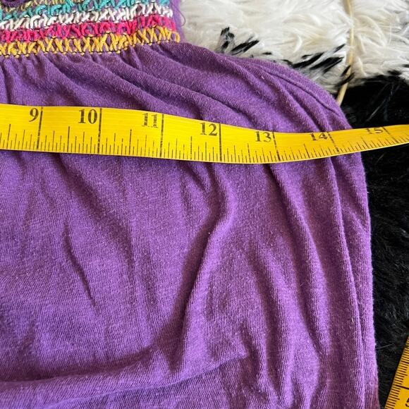 Vintage Y2K Purple Halter Tank Top 2000s Festival Clubwear Small - Picture 6 of 7